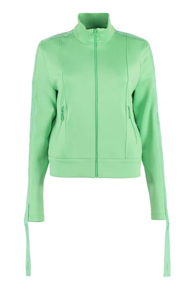 Shop Fendi Techno Fabric Sweatshirt In Green