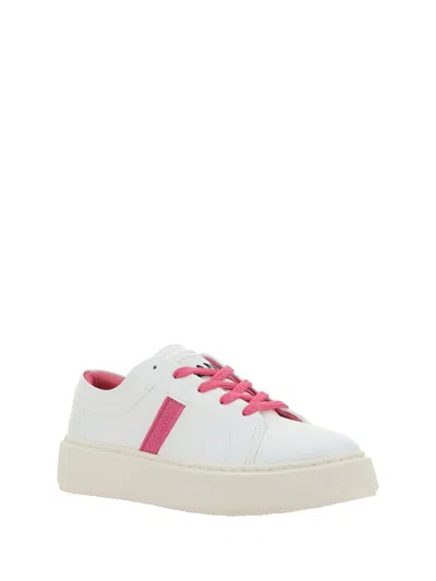 Shop Ganni Sneakers In Shocking Pink