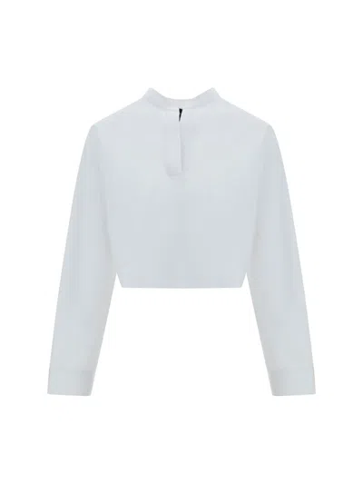 Shop Giorgio Armani Top In Brilliant White