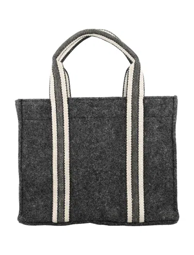 Shop Isabel Marant Aruba Small Tote Bag In Dark Grey