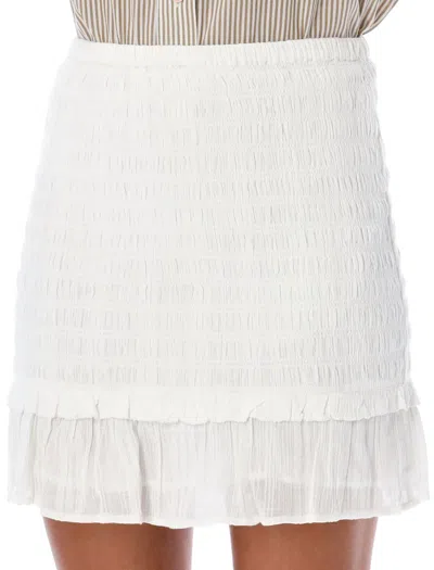 Shop Isabel Marant Étoile Dorela Mini Skirt In White