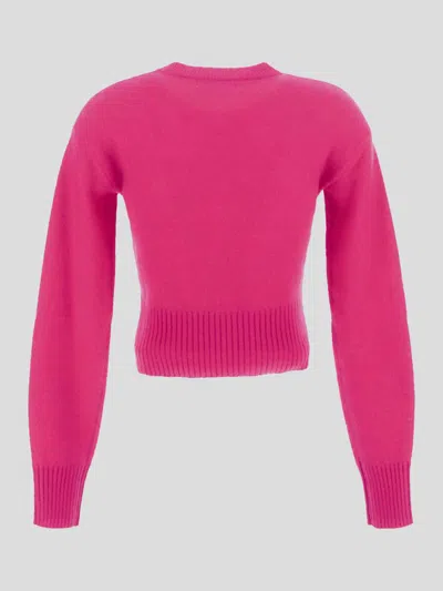 Shop Laneus Sweaters In Fuchsia