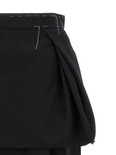 Shop Maison Margiela 'work In Progress' Skirt In Black