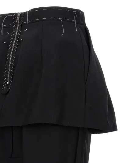 Shop Maison Margiela 'work In Progress' Skirt In Black