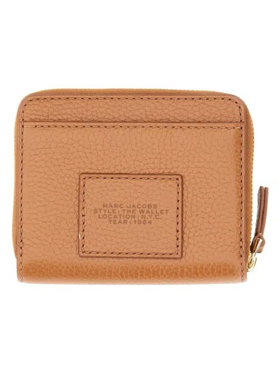 Shop Marc Jacobs "the Compact" Mini Wallet In Brown
