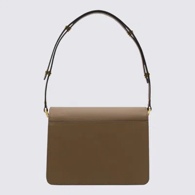 Shop Marni Brown Leather Trunk Shoulder Bag