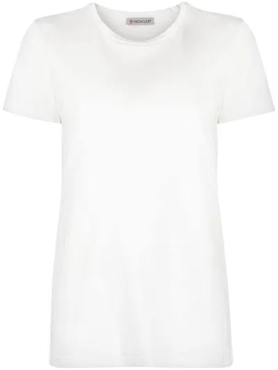 Shop Moncler Crew-neck T-shirt In Natural