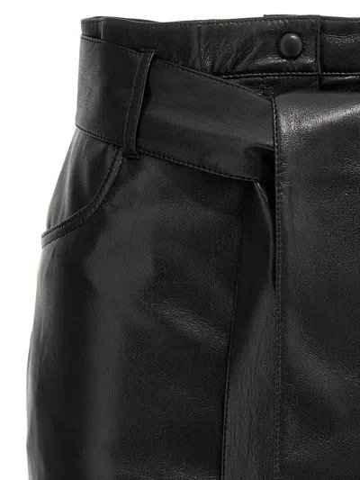 Shop Nanushka 'meda' Miniskirt In Black