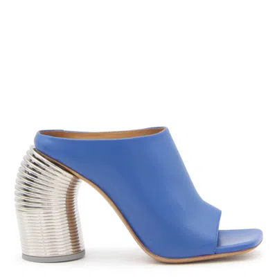 Shop Off-white Sandals In Blue/silver