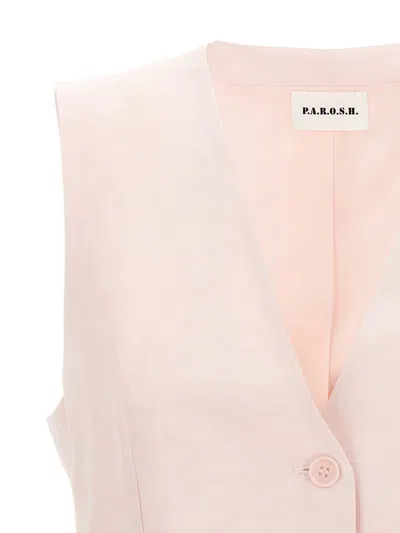 Shop P.a.r.o.s.h . Single-breasted Vest In Pink