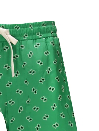 Shop Palm Angels Shorts In Green Gree