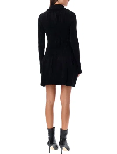 Shop Philosophy Di Lorenzo Serafini Knit Mini Dress In Black