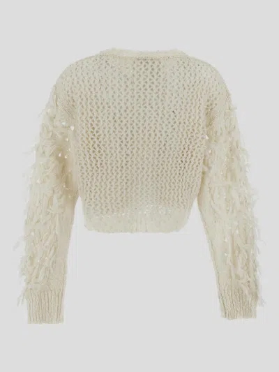 Shop Semicouture Sweaters In Meringa