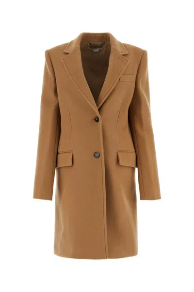 Shop Stella Mccartney Coats In Camel