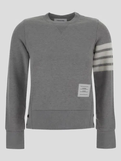 Shop Thom Browne Thome Sweatshirt In Lightgrey