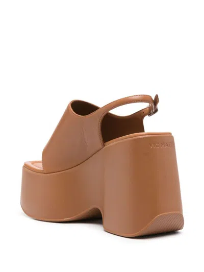 Shop Vic Matie Sandals In Brown