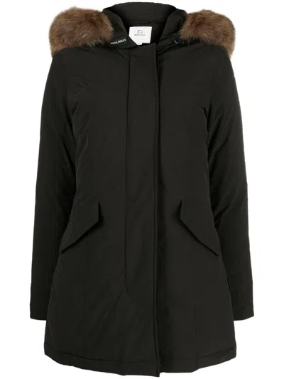 Shop Woolrich Military Down Parka Clothing In Black