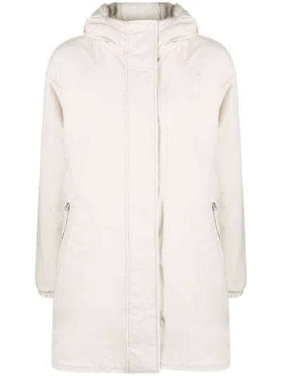 Shop Woolrich Reversible Teddy Parka Clothing In White