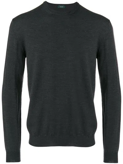 Shop Zanone Crewneck Shirt Clothing In Grey
