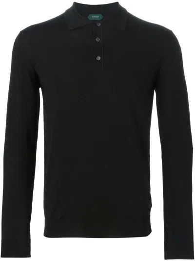 Shop Zanone Polo Clothing In Black