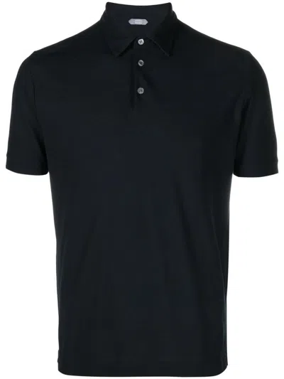Shop Zanone Slim Fit Polo. Clothing In Blue