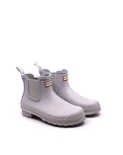 Shop Hunter Women's Original Chelsea Boot In Patter Grey In White