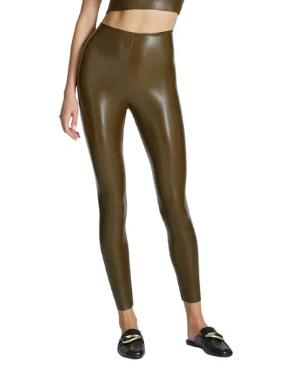 Shop Commando Faux Leather Legging In Cadet In Brown