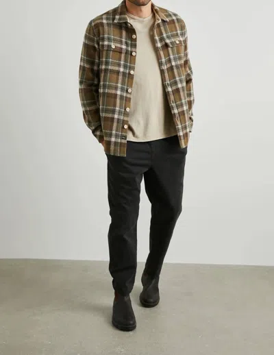 Rails Berkshire Plaid Flannel Shirt Jacket In Beige