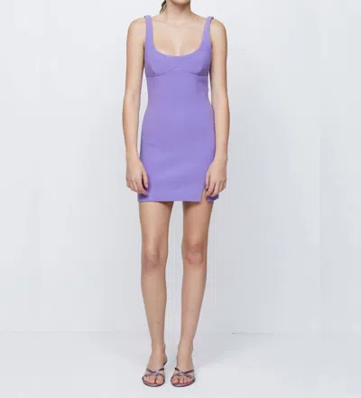 Shop Bec & Bridge Marisol Scoop Mini Dress In Grape In Purple
