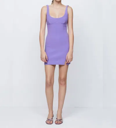 Bec & Bridge Womens Reina Sleeveless Stretch-crepe Mini Dress Grape In Purple