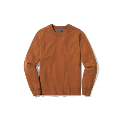 Shop Grayers New Cooper Garment Dyed Pocket Tee In Monks Robe In Brown
