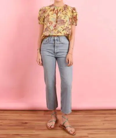 Shop Ulla Johnson Frances Top In Calla Lily In Yellow