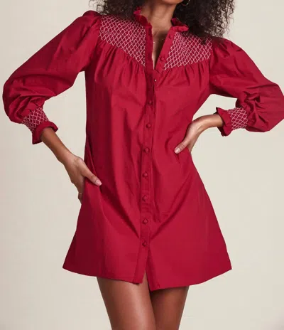 Shop The Shirt The Nicole Dress In Wine In Red