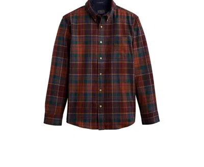 Shop Pendleton Fireside Shirt In Maroon Multi Plaid In Red