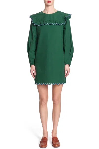 Shop Corey Lynn Calter Julia Tunic Dress In Fir In Green