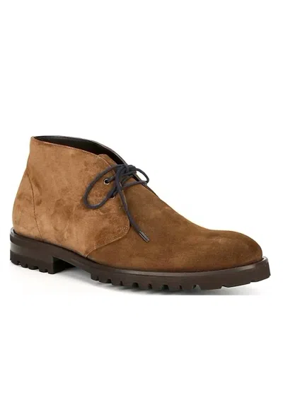 Shop To Boot New York Men's Dickens Chukka Lug Sole Leather Boots In Marrone In Brown