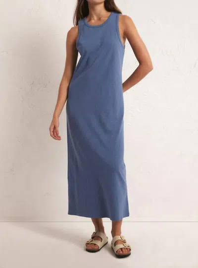 Shop Z Supply Mystic Midi Dress In Stormy In Blue