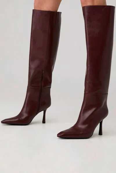 Shop Jeffrey Campbell Sincerely Boot In Wine In Red