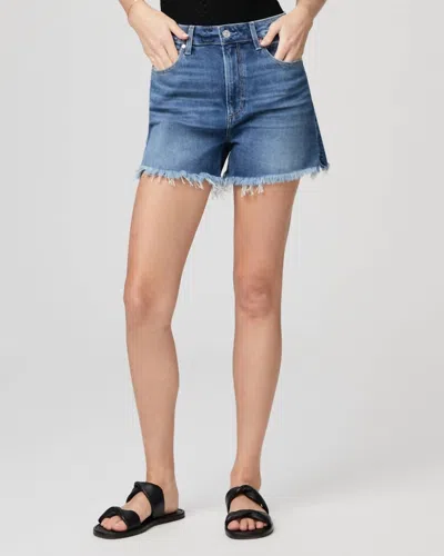 Shop Paige Dani Short With Raw Hem In Emotion Distressed In Blue