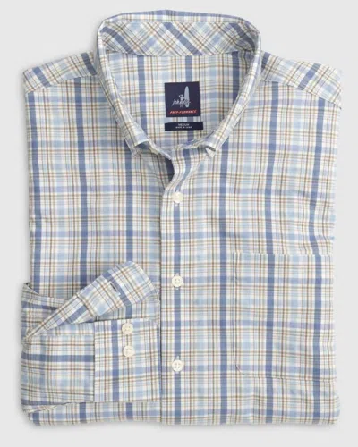 Shop Johnnie-o Hackel Button Down Shirt In Maliblu In Blue