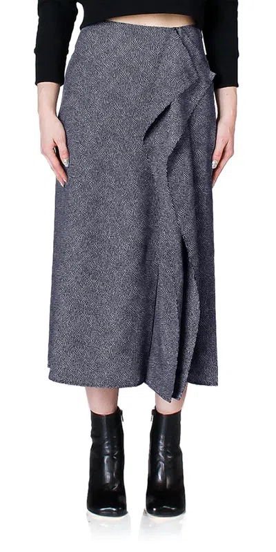 Shop Equipment Climmie Skirt In Navy/white In Grey