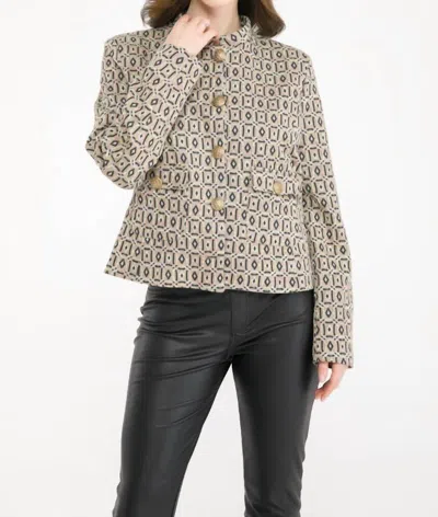 Shop Isle By Melis Kozan Iconic Jacket In Chandelier In Beige