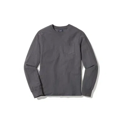 Shop Grayers Garment Dyed Pocket Tee In Gargoyle In Grey