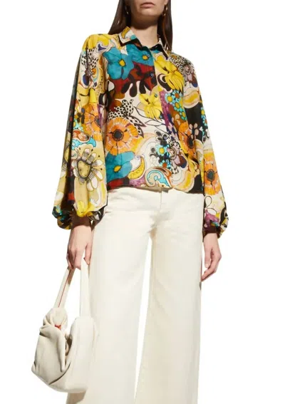 Shop Alexis Renell Top In Floral In Multi