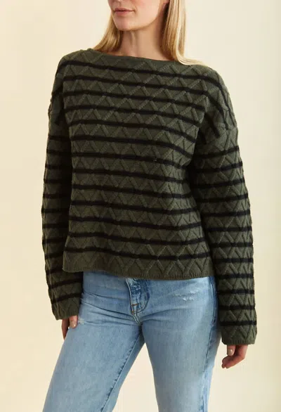 Shop Ciao Lucia Michele Sweater In Stripe In Green