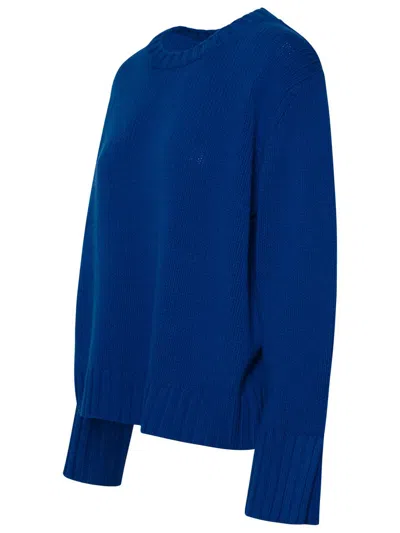 Shop 360cashmere 360 Cashmere 'karine' Sweater In Blue Cashmere Blend