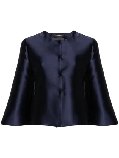 Shop Alberta Ferretti Jacket Clothing In Blue