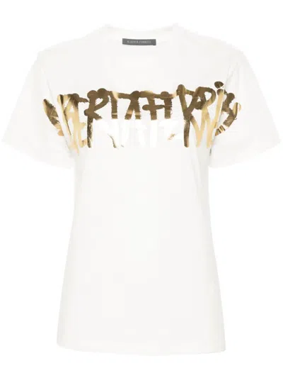 Shop Alberta Ferretti T-shirt Clothing In White