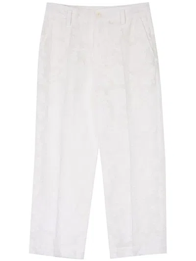 Shop Barena Venezia Barena Adriano Floral Pants Clothing In White