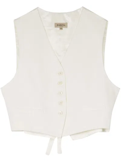 Shop Barena Venezia Barena Vest In The Frizzy Clothing In White